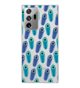 PrintiFy Samsung Galaxy Note 20 Ultra ile Uyumlu 1mm Slim Fit Nazar Boncuğu 4 Baskılı Şeffaf  Kılıf