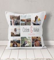 Kişiye Özel Resimli Fotoğraflı Yazılı Hediye Yastık Kılıfı