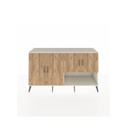 Kronos Konsol 6 Raflı 4 Kapaklı 176x59x99 Aytaşı-Çam/Antrasit