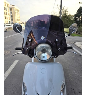 MOTOCAM SYM Fiddle III 125 Ön Cam 2016-2022 Model 44cm Siyah Renkli APARATSIZ