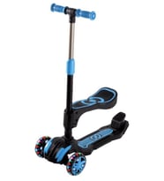 Cool Wheels Scooter Combo Oturaklı Led Tekerli Mavi
