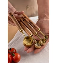 Perotti Vasto Gold Ahşap Saplı 4 Lü Ölçü Kaşığı Küçük Boy 17742