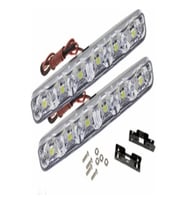 Yeni Gündüz Ledi 6 LED Beyaz 2'li Takım DRL Gündüz Farı Onkar