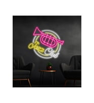 Jazz Club Yazılı ve Şekilli Neon Tabela