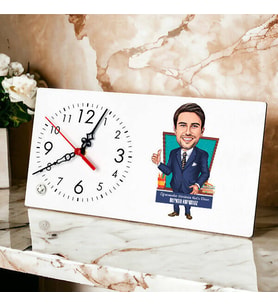 Dünyanın En Havalı Öğretmeni Karikatürlü Masa Saati