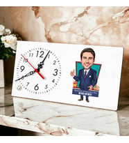 Dünyanın En Havalı Öğretmeni Karikatürlü Masa Saati