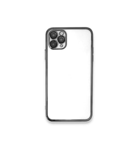 Mey İthalat® iPhone 11 Pro Max Kılıf Lensli Silikon - Gümüş