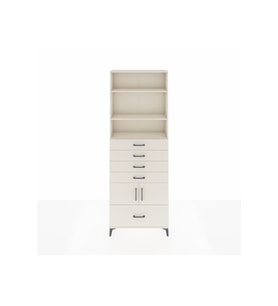 Arges Dolap 4 Raflı 5 Çekmeceli 2 Kapaklı 88x30x243 Aytaşı-Aytaşı