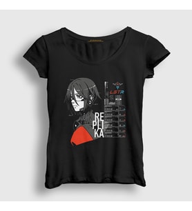 Presmono Kadın Siyah Signalis Wake Up T-Shirt