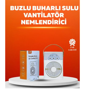 Mini USB Klima Fan 3 Kademeli Spreyli Hava Soğutucu, Taşınabilir
