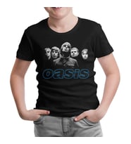 Oasis - Grup Üyeleri Siyah Çocuk Tshirt