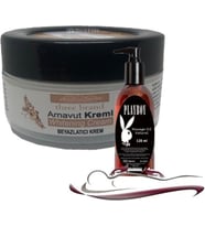 Three Brand Whitening Cream 4 Adet Arnavut 50 ml Aklık ile 120ML Yağı