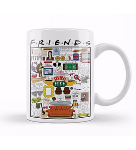 Friends Kolaj Kupa Bardak Porselen