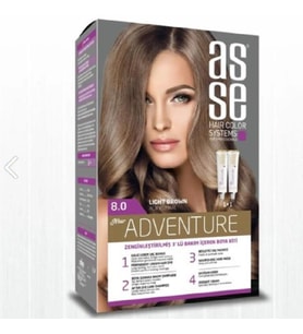 Asse Hair Color System Saç Boyası Açık Kumral No: 8.00