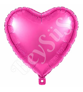 Kalp Folyo Balon Rose Pembe 24 inc