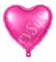 Kalp Folyo Balon Rose Pembe 24 inc