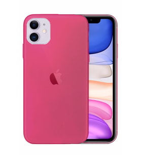 Apple Iphone 11 Pro Kılıf Ultra Ince Renkli Transparan Arka Kapak Bordo