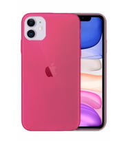 Apple Iphone 11 Pro Kılıf Ultra Ince Renkli Transparan Arka Kapak Bordo