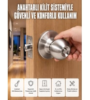 Es Güvenli Topuzlu Kapı Kilidi
