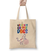 Coffee Cat Lover Funny Cat Lover Ggifts For Women Mmen Kids Bez Çanta Uzun Saplı