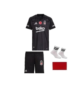 Beşiktaş Deplasman Siyah 24/25 Sezon Çocuk Forması 4 Parça
