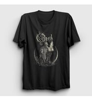 Presmono Unisex Siyah Faith Opeth T-Shirt 100638tt