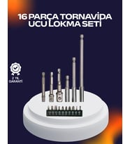 16 Parça Usta İşçilik Bits Takımı Vida Sökme Takma Set