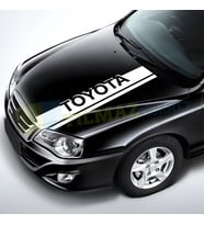 Toyota Ön Kaput Şerit Oto Sticker Araba Etiket Araç Yapıştırma ( 110 x 15 CM )