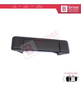 Renault 19 Super 5 Express Rapid Extra 7700793253 İçin Sağ Ön veya Arka Kapı Dış Açma Kolu Siyah