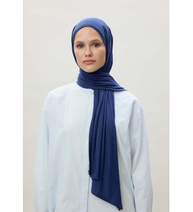 Koyu Mavi Fresh Scarfs Penye Şal