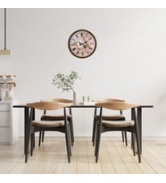 River World Duvar Saati 36 cm Rustic Bakery Kitchen Rengi Kahve