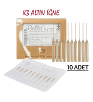 BALLET EPİLASYON İĞNESİ K3 10 ADET ALTIN