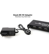 Full HD 1 Giriş 4 Çıkışlı HDMI Splitter (Sinyal Çoğaltıcı) (DK-HD-SP4X1)