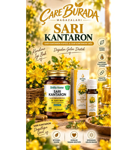 Sarı Kantaron Kapsül (60 Kapsül) + Sarı Kantaron Yağı 20 Ml (Haricen)