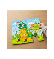 Sevimli Tırtıl Tasarımlı 24 Parça Ahşap Çocuk Puzzle MPK0646