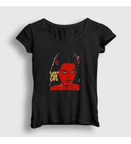 Presmono Kadın Siyah Lost Lana Del Rey T-Shirt 156392tt