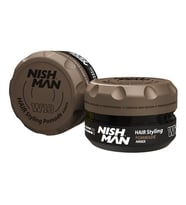 NISHMAN W10 Saç Şekillendirici Oynanabilir Doğal Parlak Pomade Wax / AMBER 100 ML