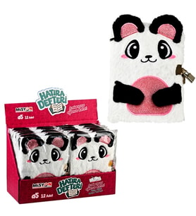 Peluş Hatıra Defteri Kilitli Panda
