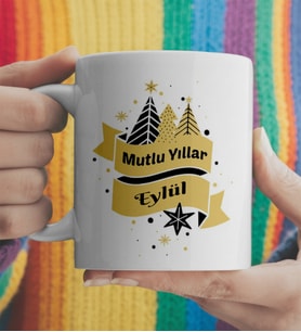 İsimli Yılbaşı Bardak Kişiye Özel