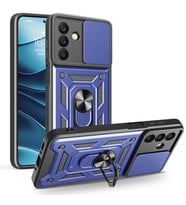 Samsung Galaxy A26 Uyumlu Kılıf Magnetik Standlı Kamera Korumalı Zore Sürgülü Vega Kapak