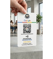 Temassız NFC - QR - Google İşletme Değerlendirme ve Yorum Kartı