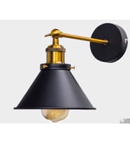 RİOLİGHT RETRO MAFSALLI APLİK (Siyah - Beyaz)