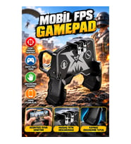 Dört Parmak Destekli Mobil FPS Oyun Gamepad Kontrol Aparatı