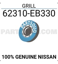 Nissan Navara Ön Panjur Nikelaj Sıyah 2005 2008- (Oem No:  62310Eb330)
