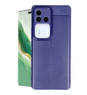 V30 5G Kılıf Auto Fus Kapak - Lacivert