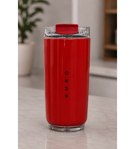 SMEG Kırmızı Termos Bardak – Şık Tasarım, Kapaklı ve Taşınabilir