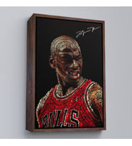 Çerçeveli Michael Jordan Tablo (Kahverengi)