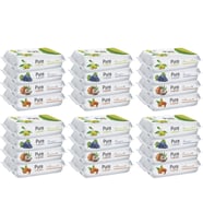 Pure Baby Wipes Islak Havlu Mendil 50 Yaprak 24 Lü Set (1200 Yaprak) (Meyveli)