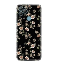 GM22 Kılıf HD Resim Baskılı Siyah Fon Çiçek StKd -045