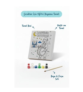 Ramazan Eğitici Boyama Seti Davulcu ile Hoş Geldin Ramazan (Şövalesiz)